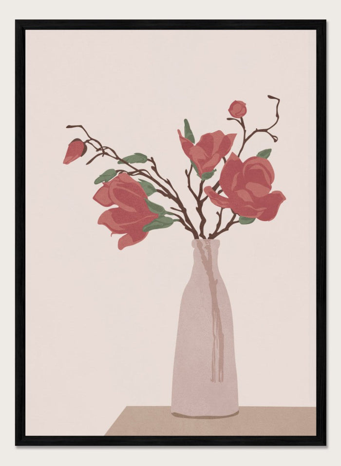 A4/8x12 inches (Framing Available) / Black Wood Frame