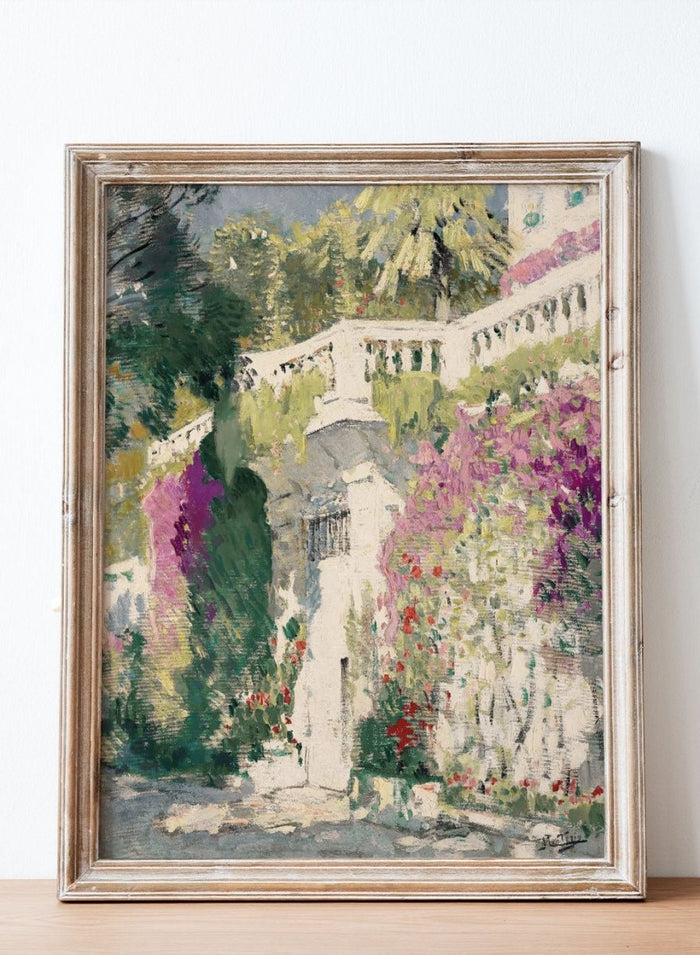 "Flower Door" Art Print_Sugar & Canvas_Pierre-Eugène Montézin