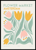 Flower Market Amsterdam Abstract Art Print FM111_Sugar & Canvas