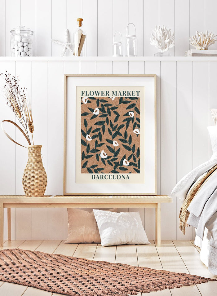 Flower Market Barcelona Art Print_Sugar & Canvas