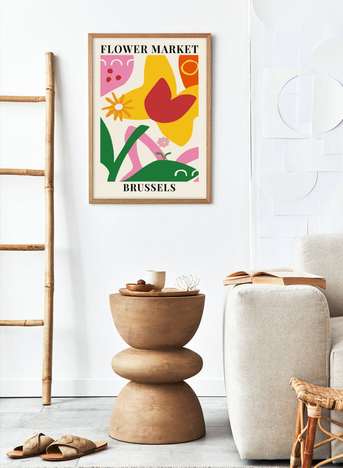 Flower Market Brussels Art Print_Sugar & Canvas