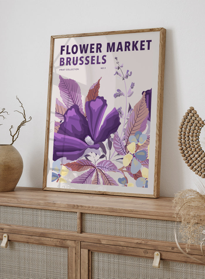 Flower Market Brussels Art Print