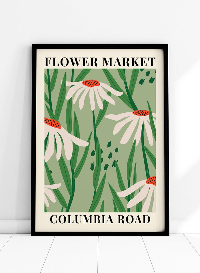 Flower Market Columbia Road Art Print_Sugar & Canvas