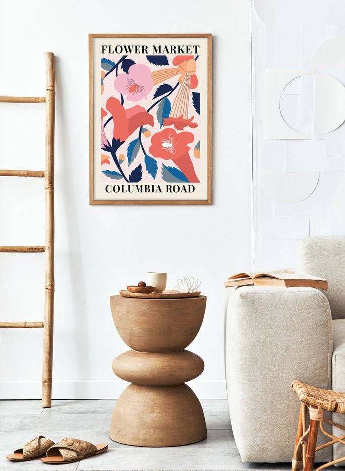 Flower Market Columbia Road Art Print_Sugar & Canvas