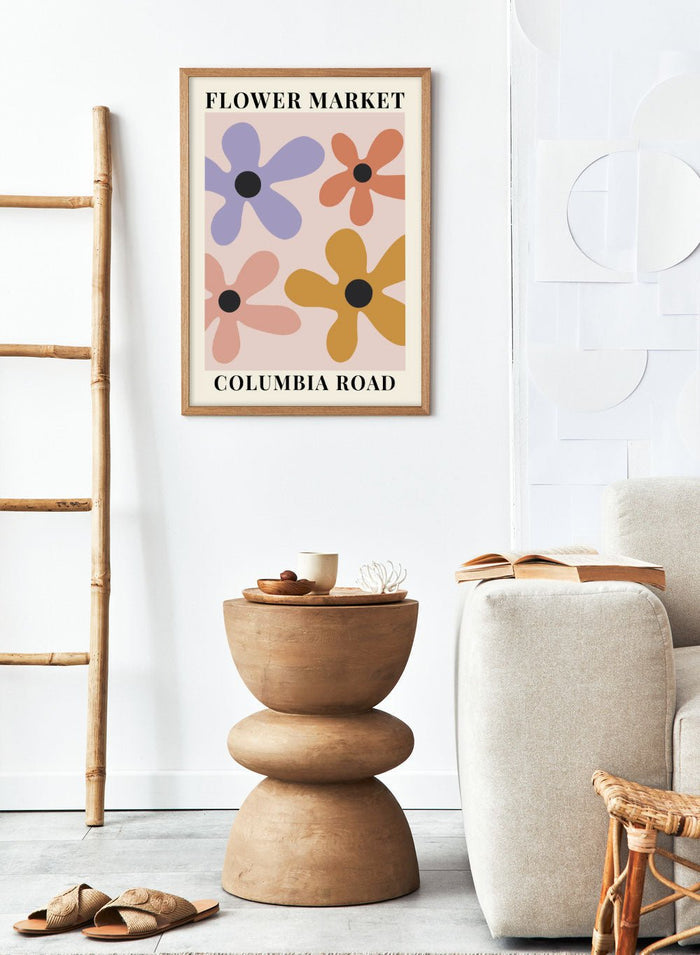 Flower Market Columbia Road Art Print_Sugar & Canvas