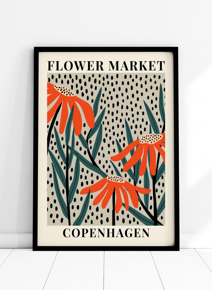 Flower Market Copenhagen Art Print_Sugar & Canvas
