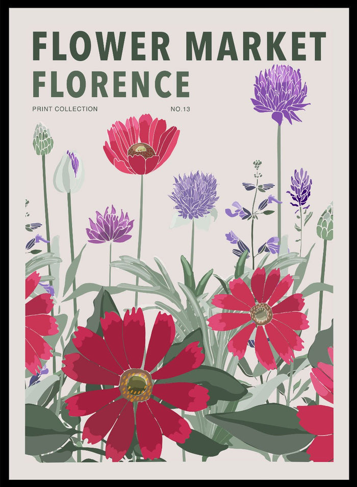 Flower Market Florence Art Print_Sugar & Canvas