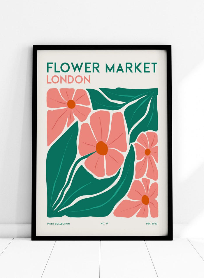 Flower Market London Abstract Art Print FM106_Sugar & Canvas