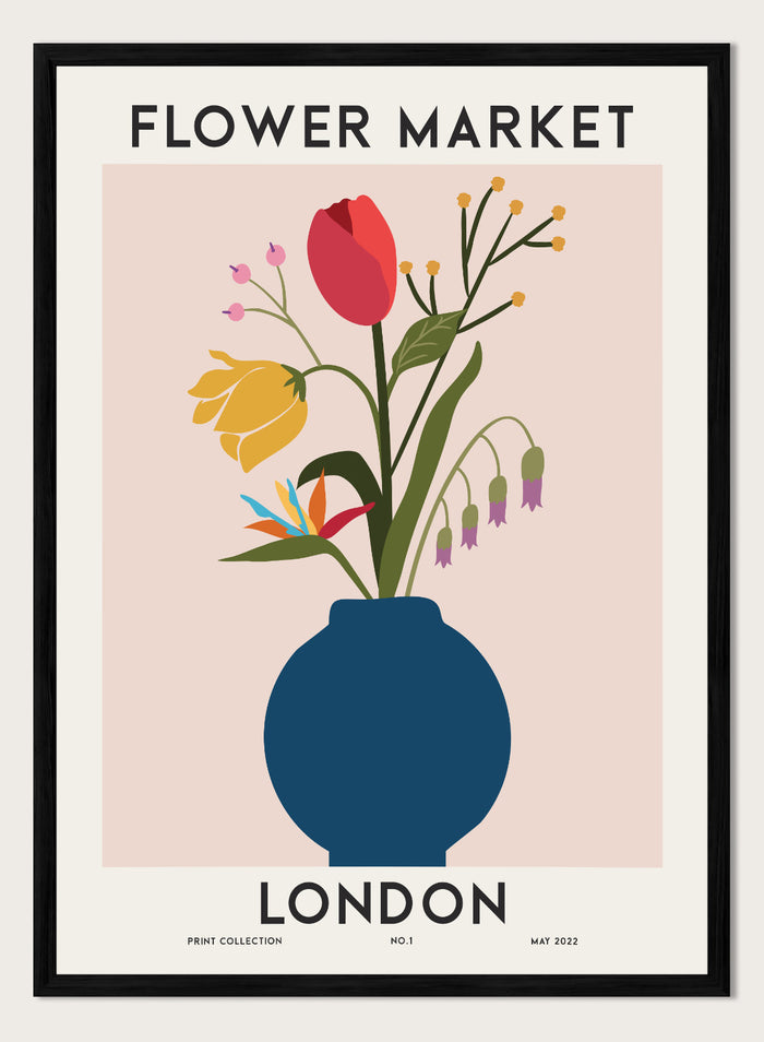 Flower Market London Art Print