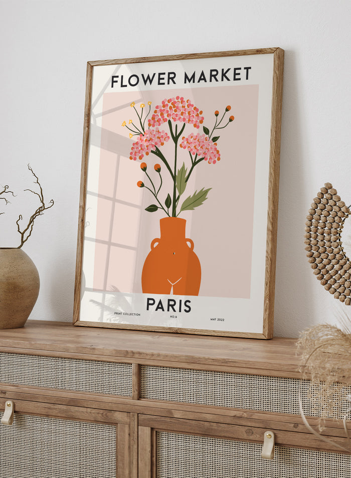 Flower Market Paris Art Print #FM79