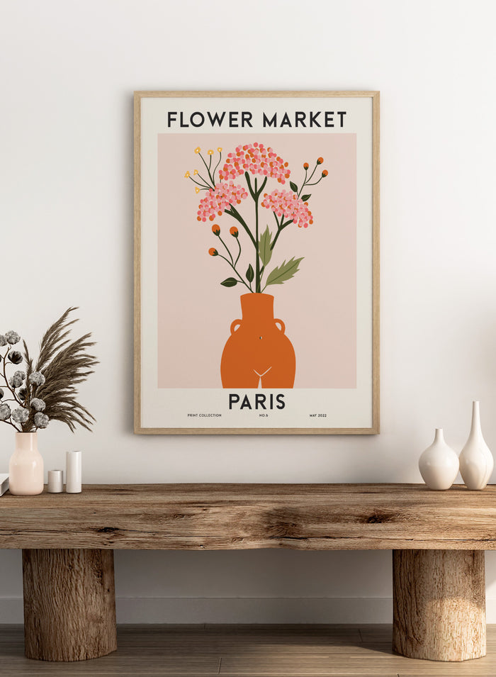 Flower Market Paris Art Print #FM79