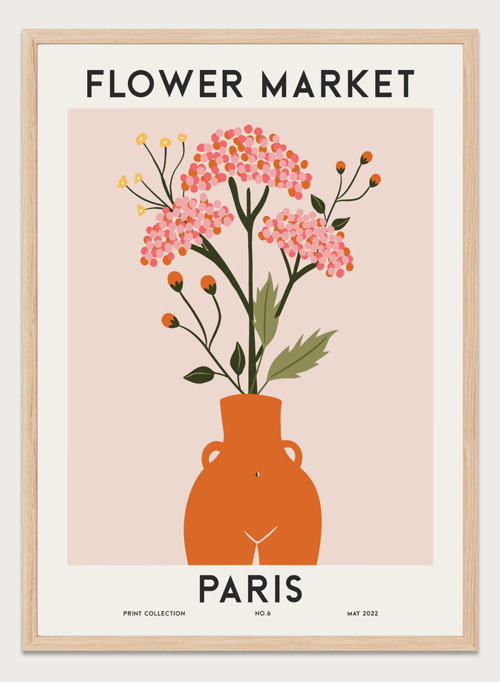 Flower Market Paris Art Print #FM79