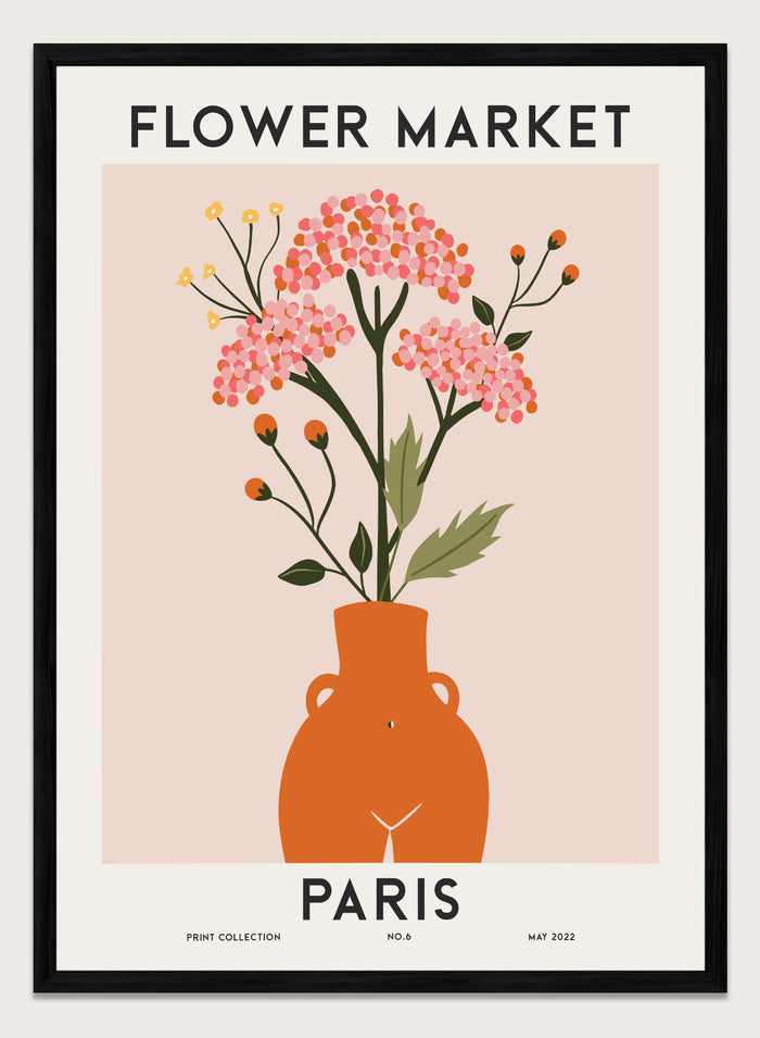 Flower Market Paris Art Print #FM79