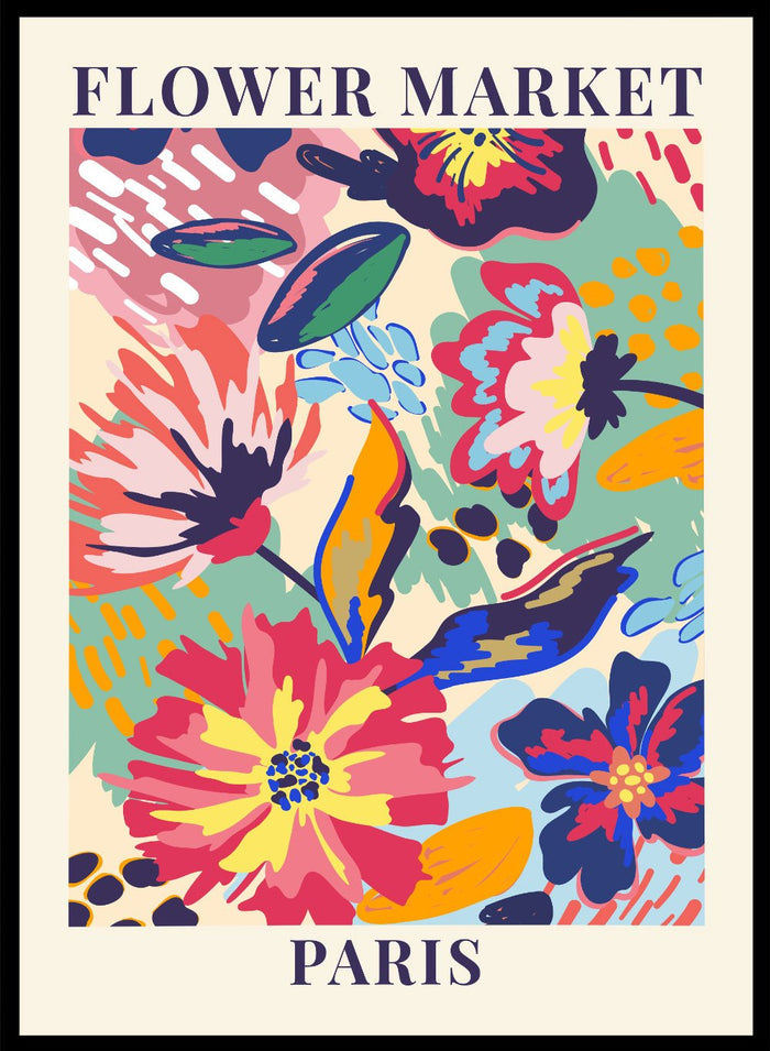 Flower Market Paris Art Print_Sugar & Canvas