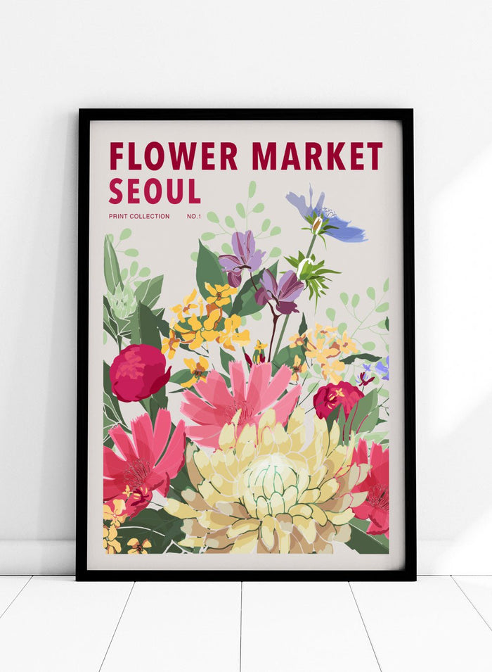 Flower Market Seoul Art Print_Sugar & Canvas