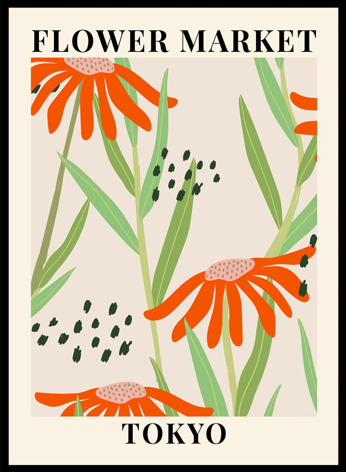 Flower Market Tokyo Art Print_Sugar & Canvas
