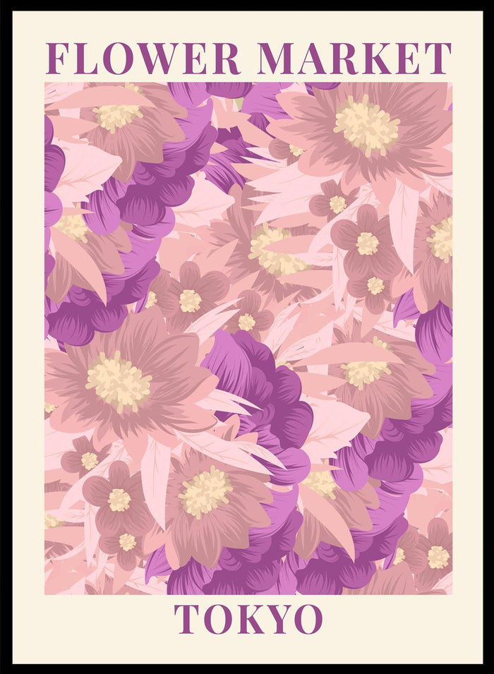 Flower Market Tokyo Art Print_Sugar & Canvas