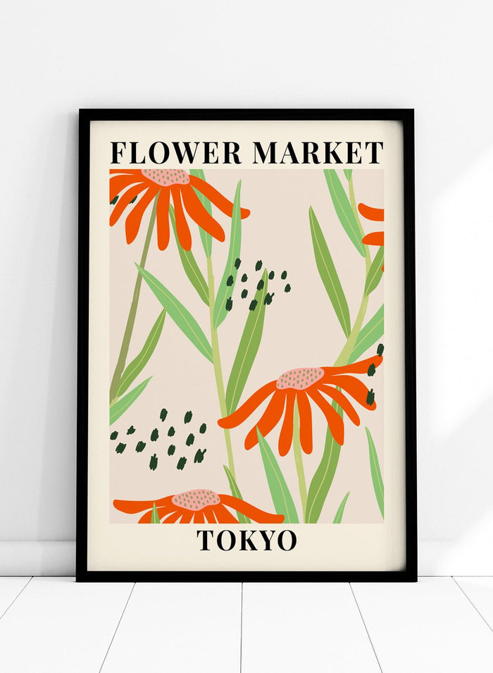 Flower Market Tokyo Art Print_Sugar & Canvas