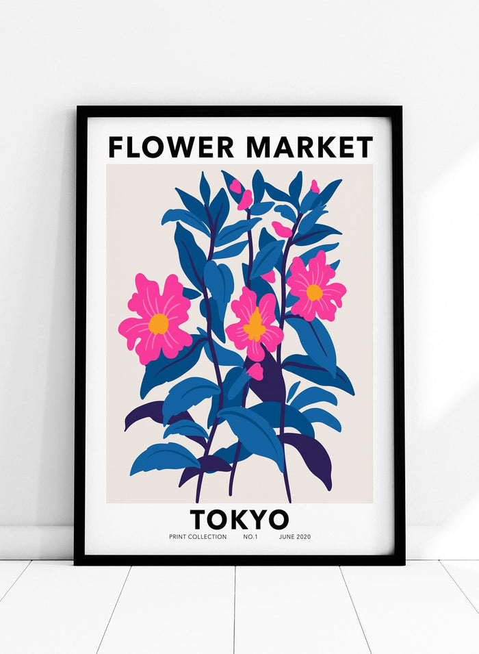 Flower Market Tokyo Art Print_Sugar & Canvas