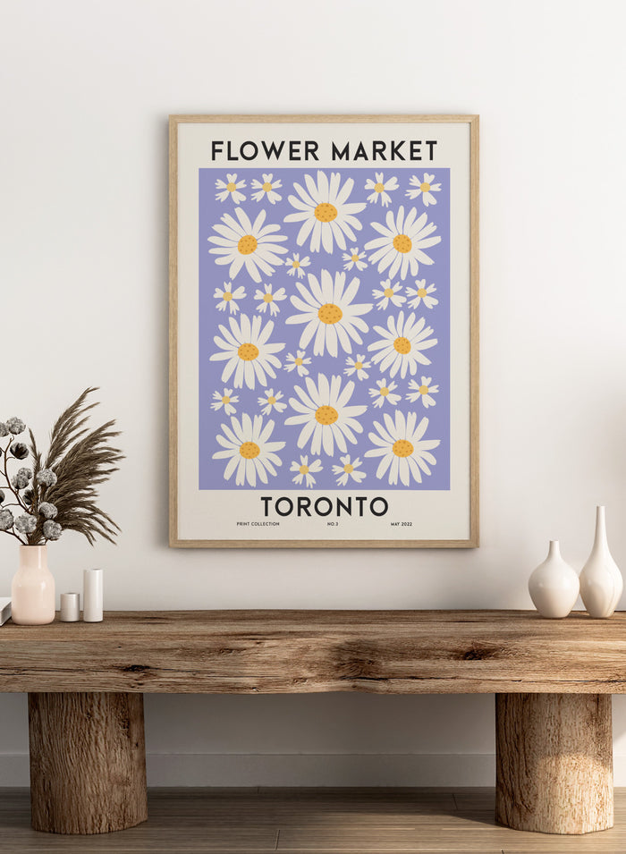 Flower Market Toronto Art Print
