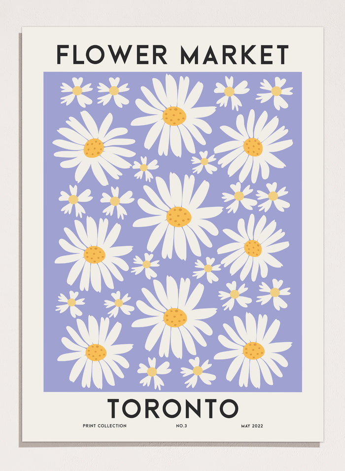 Flower Market Toronto Art Print