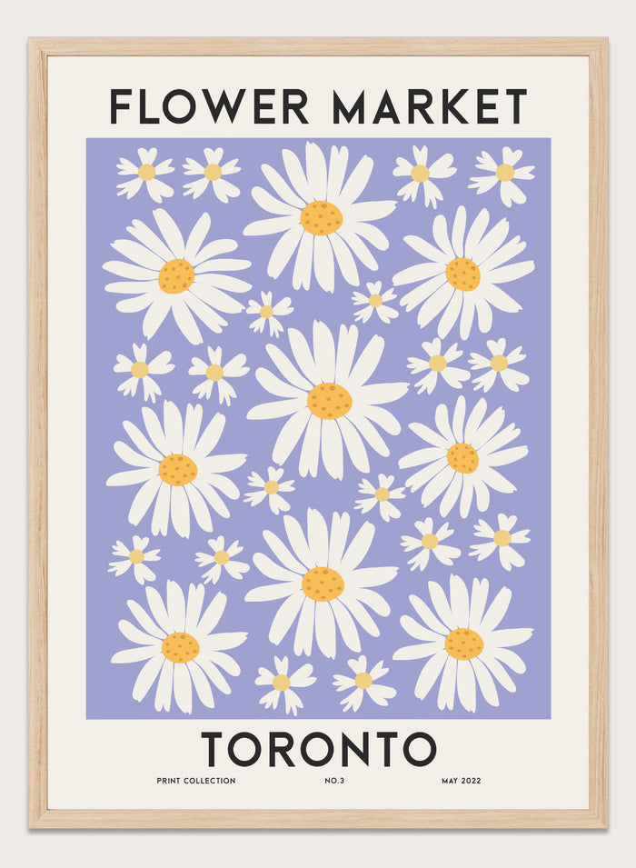 Flower Market Toronto Art Print