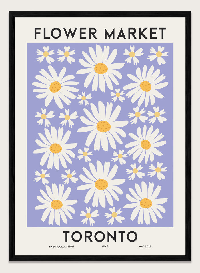 Flower Market Toronto Art Print