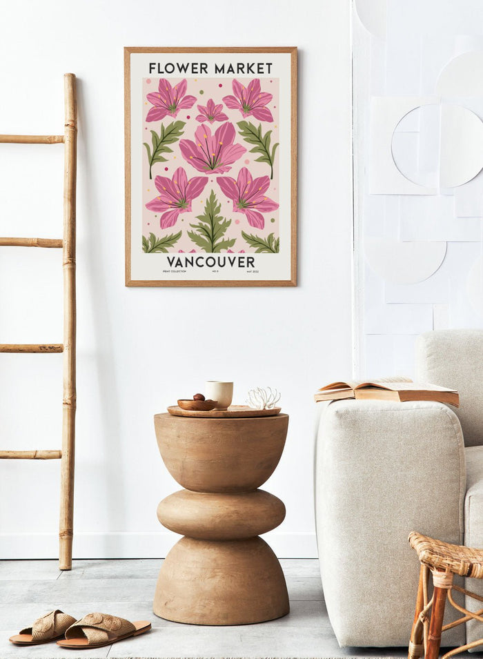 Flower Market Vancouver Art Print FM82_Sugar & Canvas