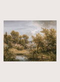 "Flowering fruit trees near Loschwitz" Art Print_Sugar & Canvas_Eduard Leonhardi