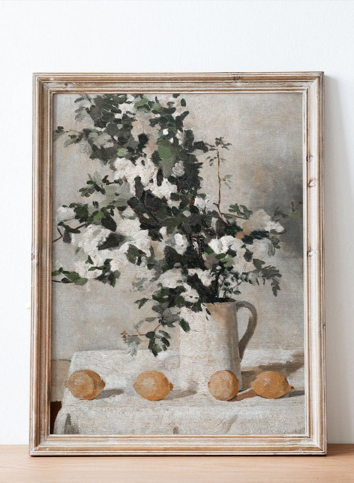 "Flowers and Lemons" Art Print_Sugar & Canvas_Albéric Coppieters