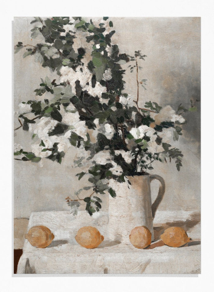 "Flowers and Lemons" Art Print_Sugar & Canvas_Albéric Coppieters