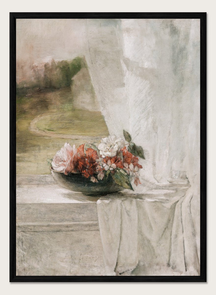 "Flowers on a Window Ledge" Art Print_Sugar & Canvas_John La Farge