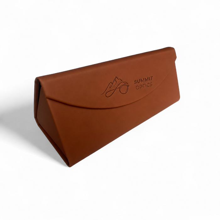 Foldable Sunglasses Case - Brown