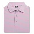 FootJoy Athletic Fit Multi-Stripe Pique Golf Polo Previous Season Style Sky/Pink/White - 26 Men