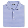 FootJoy Flip Stripe Lisle Golf Polo Previous Season Style Vivid Violet/White/Pink Pop - 26 Men