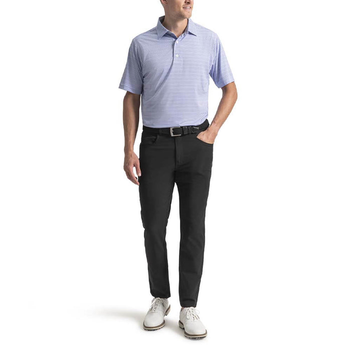 FootJoy Flip Stripe Lisle Golf Polo Previous Season Style Vivid Violet/White/Pink Pop - 26 Men