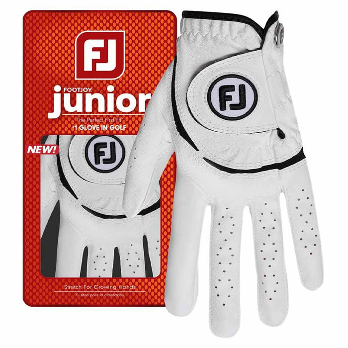 FootJoy Junior Golf Glove White - 26 Boys