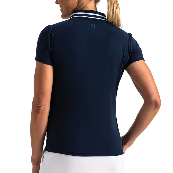 FootJoy Loop Button Golf Polo Navy - SF26 Women
