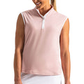 FootJoy Mock Snap Sleeveless Golf T-Shirt Chalk Pink - SF26 Women
