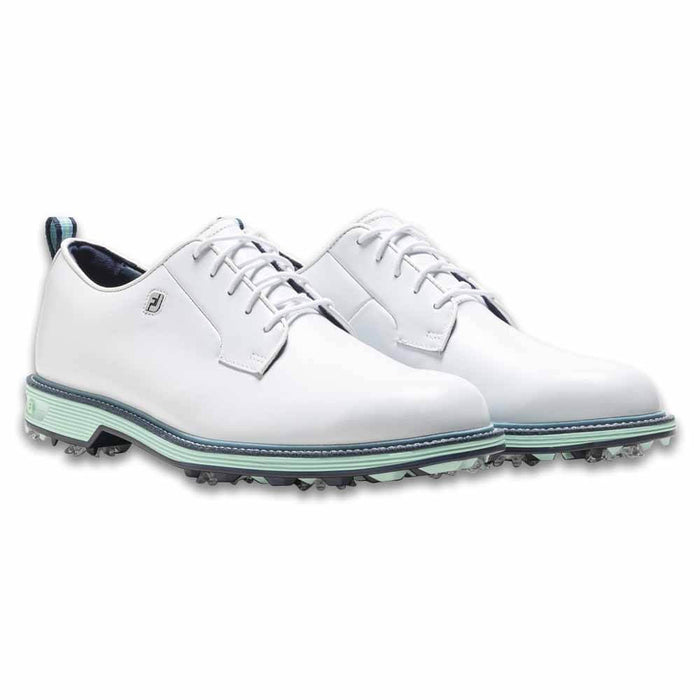 FootJoy Premiere Series - Field Golf Shoes White/Aqua Marine/Pageant Blue - 26 Men