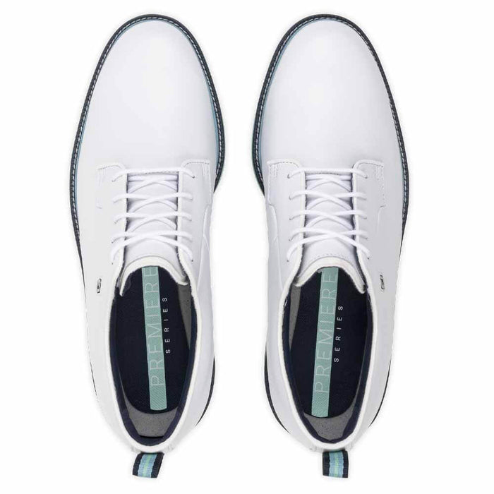 FootJoy Premiere Series - Field Golf Shoes White/Aqua Marine/Pageant Blue - 26 Men