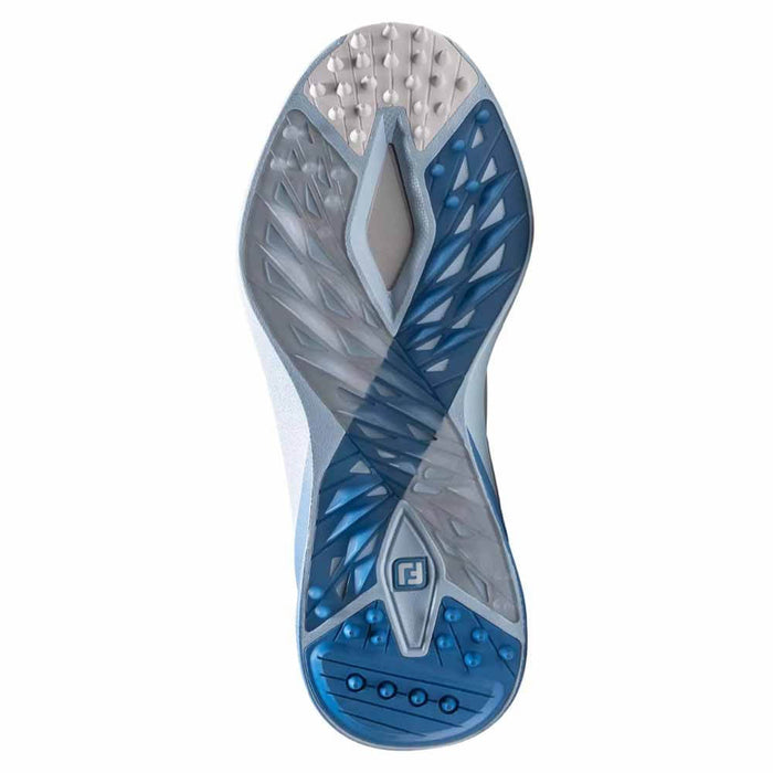 FootJoy Pro/SL Spikeless Golf Shoes Arctic White/Glacier Steel Blue - 26 Women