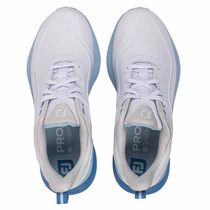 FootJoy Pro/SL Spikeless Golf Shoes Arctic White/Glacier Steel Blue - 26 Women