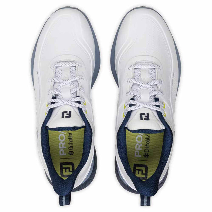 FootJoy Pro/SL Spikeless Golf Shoes White/Pageant Blue/Windward Blue - FA26 Men