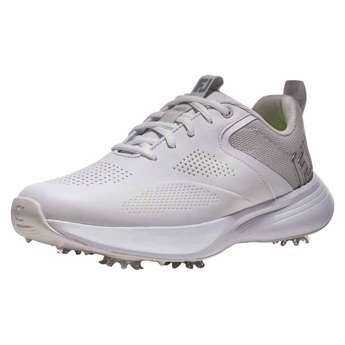 FootJoy Qualifier Golf Shoes White/Harbor Mist/Butterfly - FA26 Women