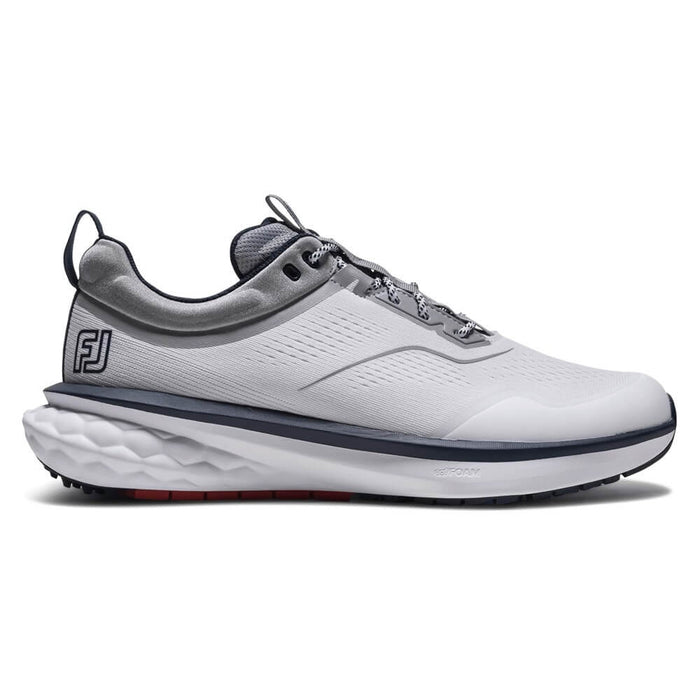 FootJoy Quantum Spikeless Golf Shoes White/Navy/Red - 26 Men
