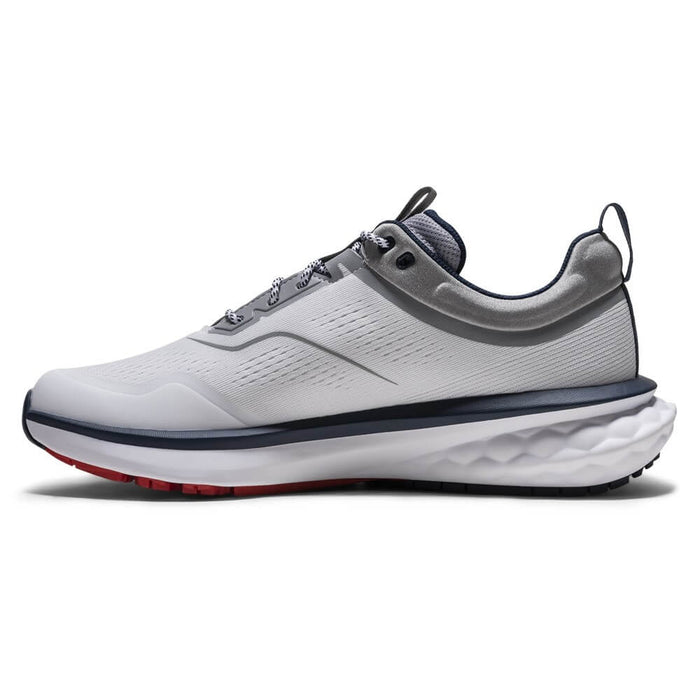 FootJoy Quantum Spikeless Golf Shoes White/Navy/Red - 26 Men