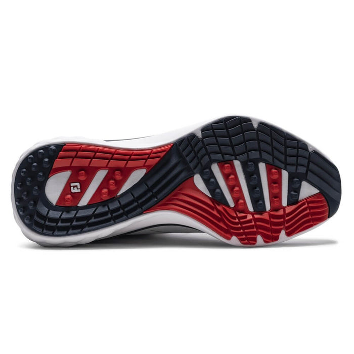 FootJoy Quantum Spikeless Golf Shoes White/Navy/Red - 26 Men