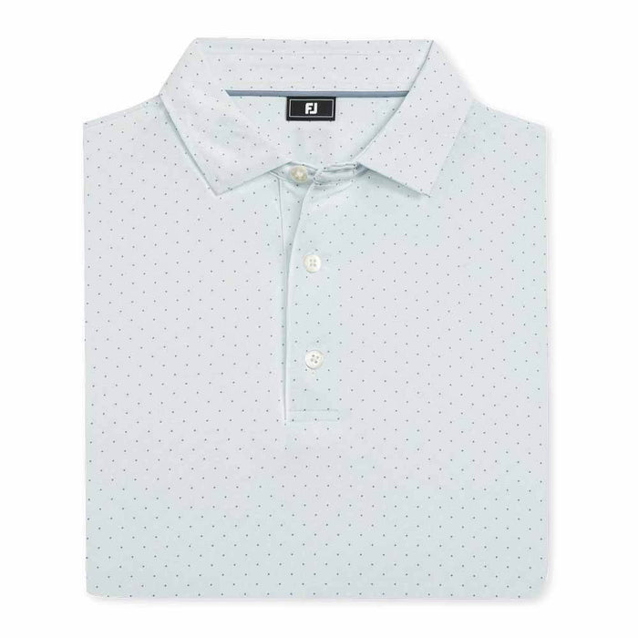 FootJoy Spark Geo Lisle Golf Polo Mint Julep/White/Windward Blue - SF26 Men