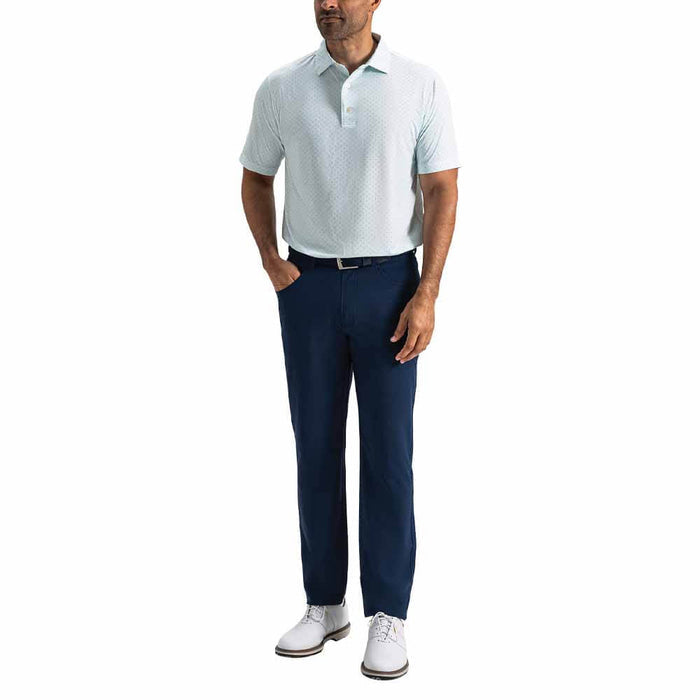 FootJoy Spark Geo Lisle Golf Polo Mint Julep/White/Windward Blue - SF26 Men